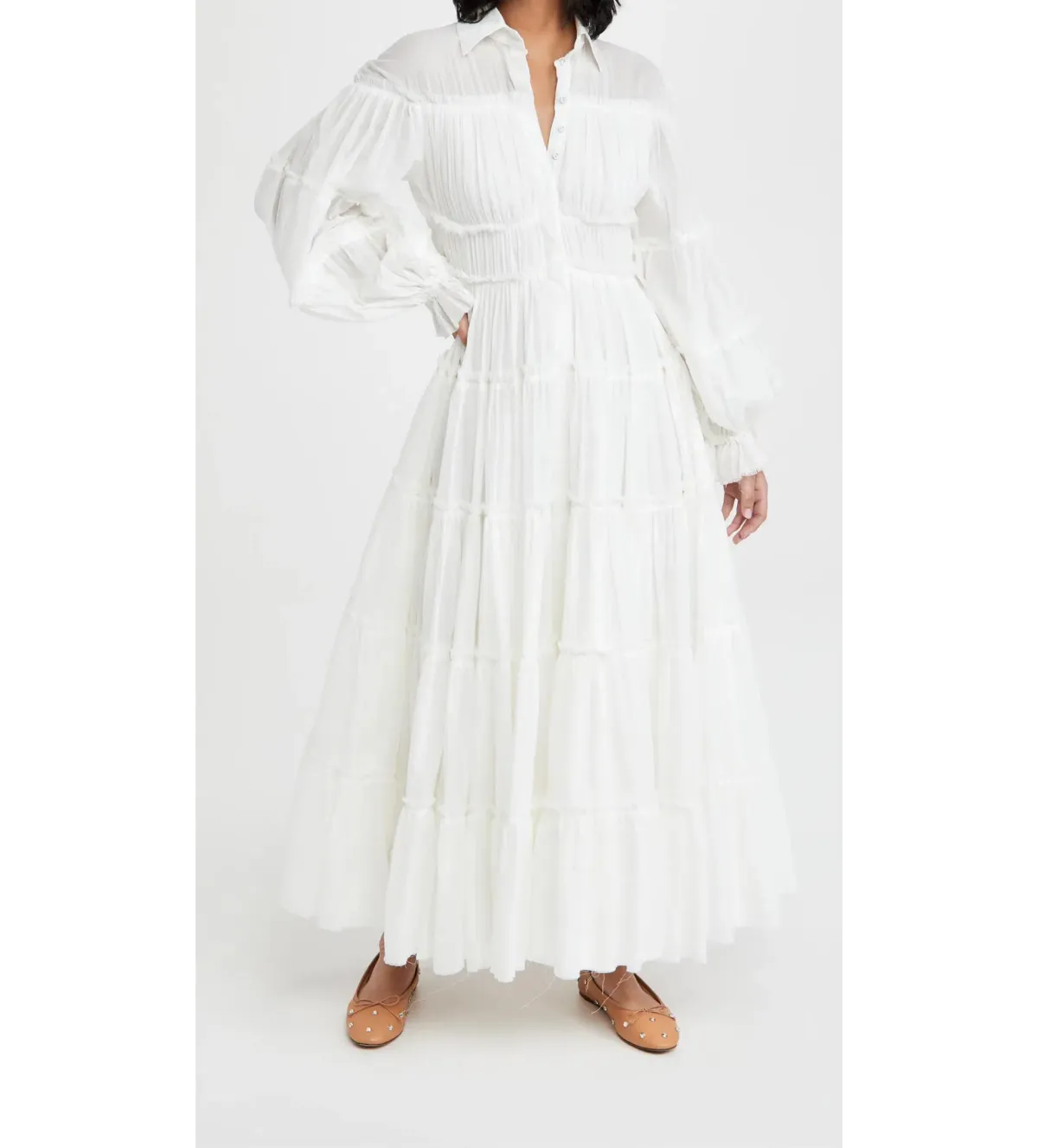 Aje Serenity Maxi Dress White Size 8  - Image 1