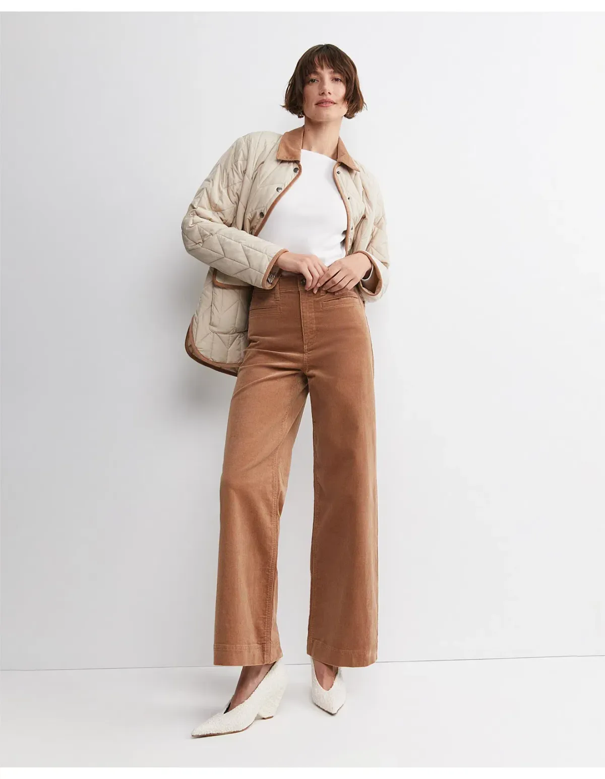 Sportscraft Cleo Cord Wide Leg Jean Camel Size AU 14 - Image 1