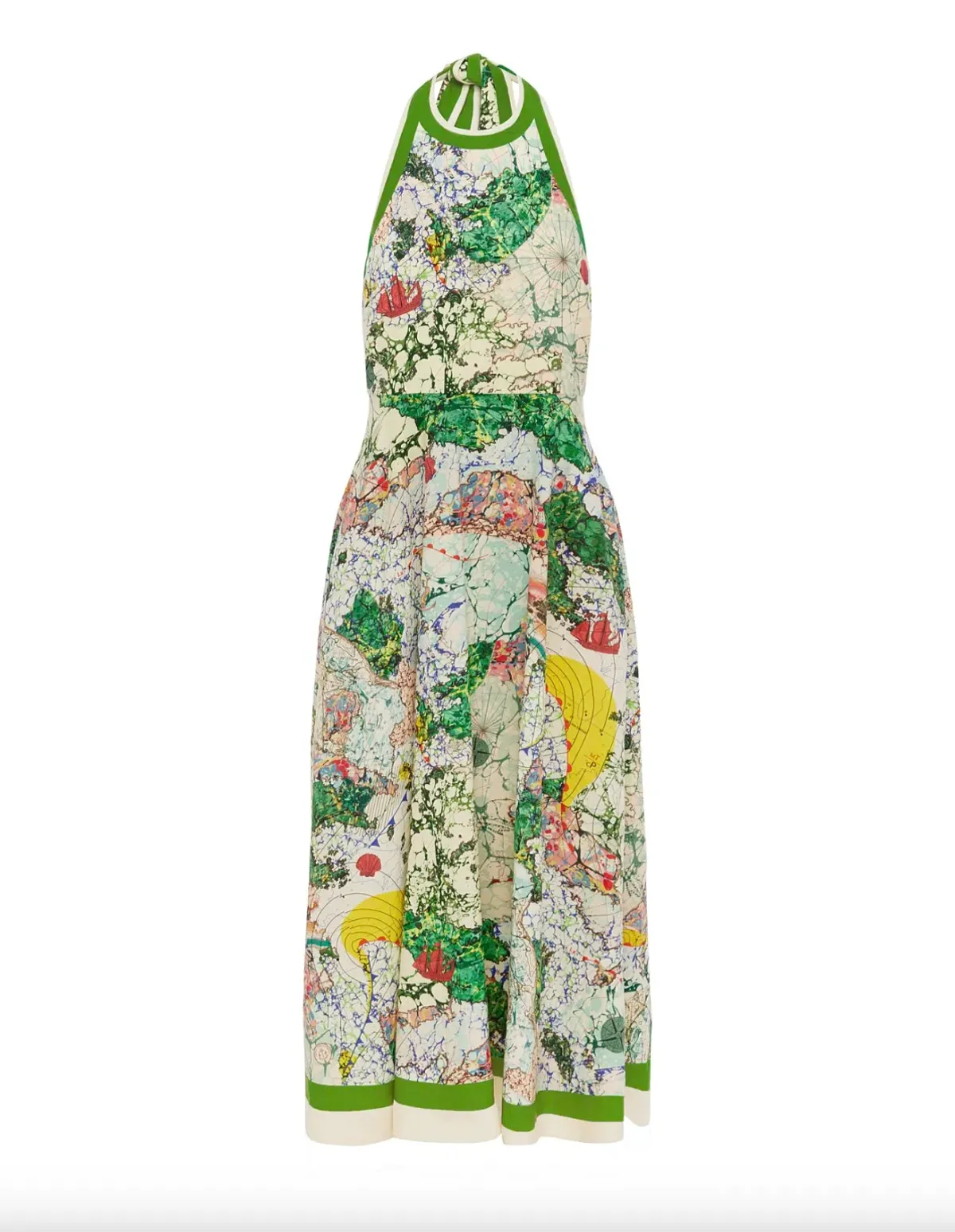 Alemais Odyssey Halter Midi Dress Multi Size 10  - Image 4