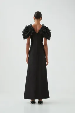 Aje Muse Maxi Dress Black  Size 16 for rent on The Volte - image 5
