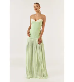 She is Olla Nicolette Maxi Dress Green Size 8/XS for rent on The Volte - image 3