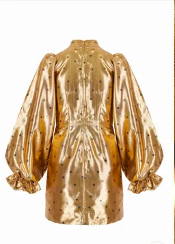 Queens of Archive “Sawyer” Mini Dress Gold Size S / AU 10 for rent on The Volte - image 4
