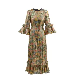 Queens Of Archive Ginger Dress in Multi Floral Size Small / AU 10 for rent on The Volte - image 3