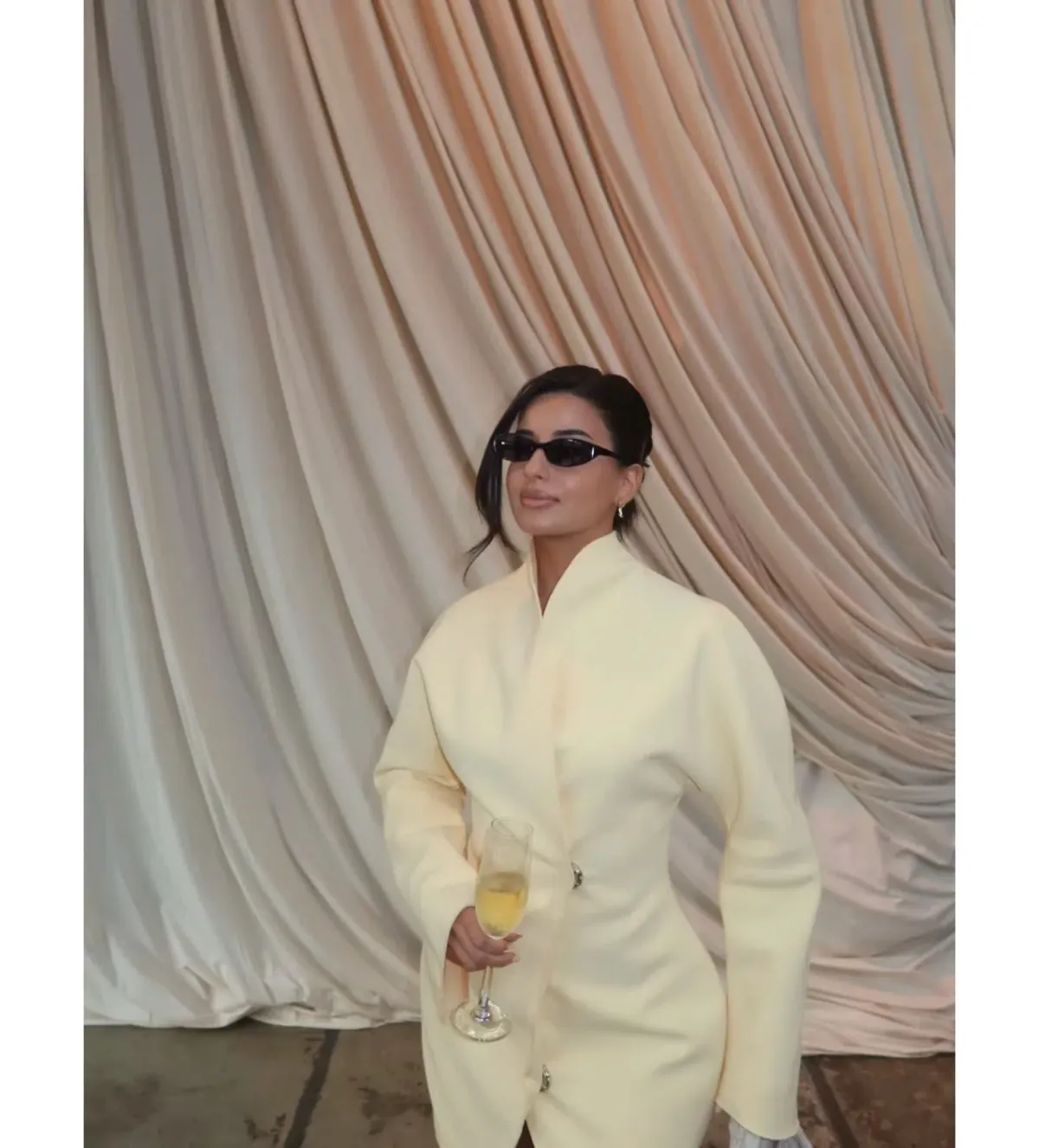 Lillian Khallouf Laff Mini Dress Lemon Size 6 - Image 4