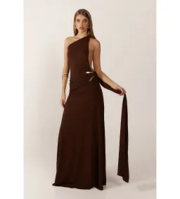 Ance Gria Gaia Gown Brown Size XS / AU 6 for rent on The Volte - image 1