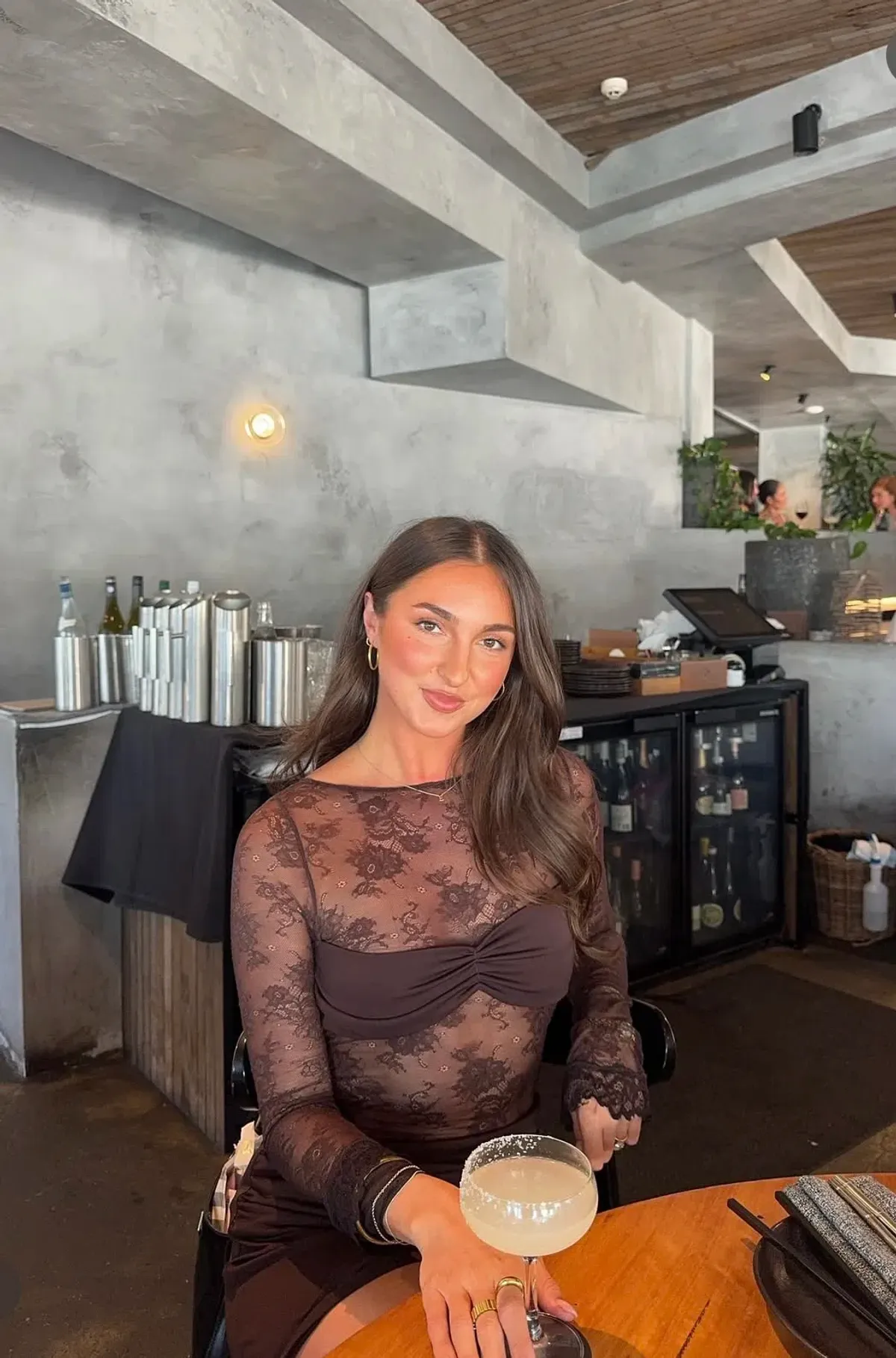 Benni Oskar Mini Dress Brown Size 10 - Image 3