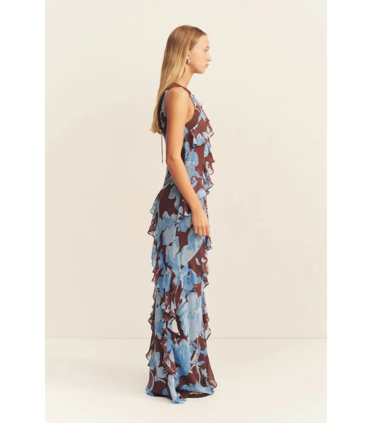 Shona Joy Olson Ruffle Dress- Size AU 10 - Image 4