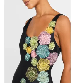 Alemais Lolita Gown Black Floral Size 10 for rent on The Volte - image 3