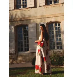 Morton Mac Camilla Dress in Crimson Ivy Size L / AU 12 for rent on The Volte - image 3