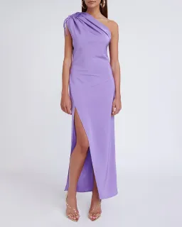 By Johnny Jasmine One Shoulder Maxi Dress in Purple Size 8 for rent on The Volte - image 5