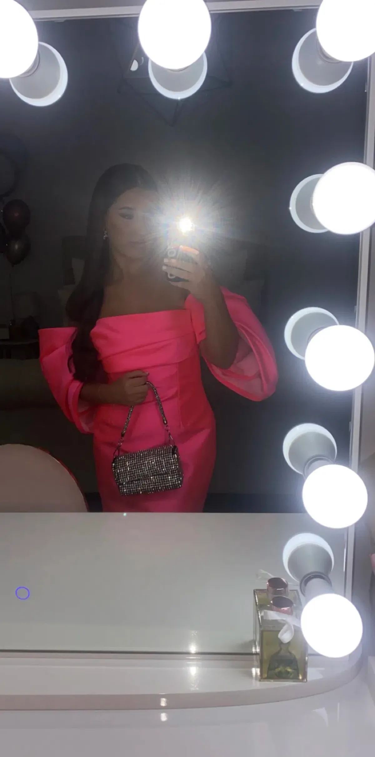 Solace London The Elina Mini Dress in Pink Size 10 - Image 2