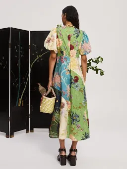 Alemais Avery Spliced Midi Dress Multi Size 10 for rent on The Volte - image 2