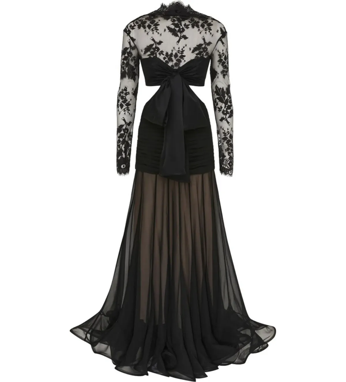 Zimmermann	Illustration Flounce Gown Black Size 0/AU 8  - Image 2