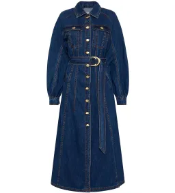 Aje Colorado Denim Midi Dress Size XXS / AU 4 for rent on The Volte - image 4