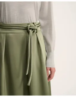 Saba Jayde Belted Midi Skirt Olive Green Size AU 6 for rent on The Volte - image 4