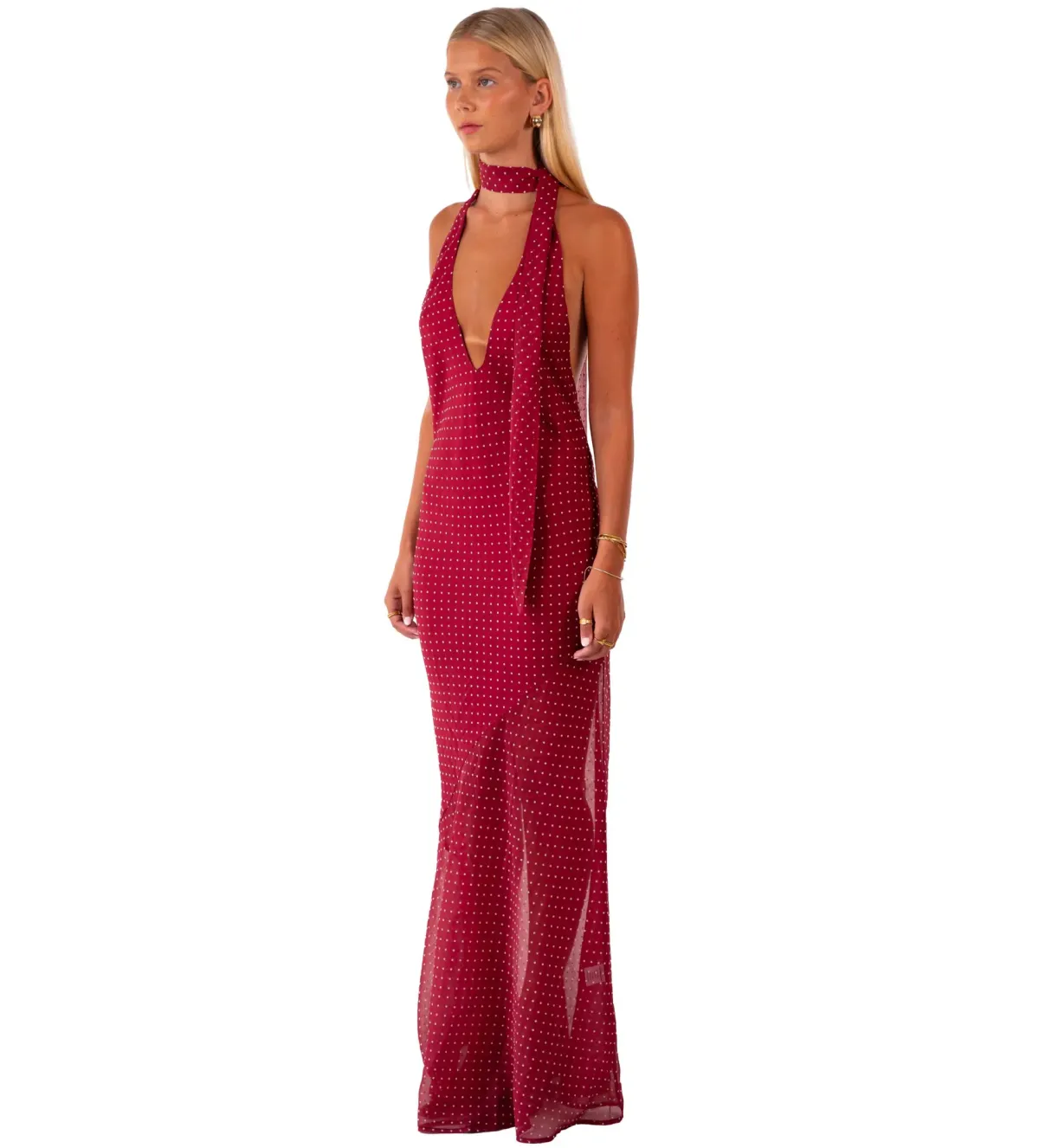 I am Delilah Jasmine Maxi Dress in Wine Size XS / AU 6 - Image 2