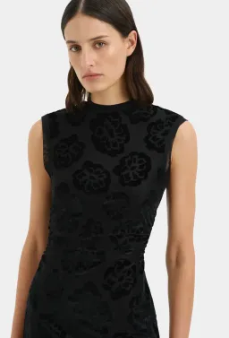 Sir the label Vittoria Mini Dress Midnight Floral Size 8 for rent on The Volte - image 2