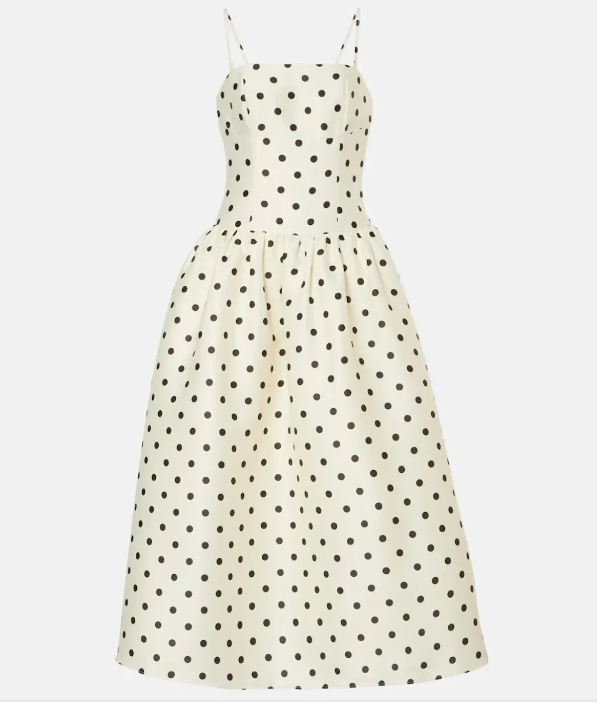 Self Portrait Polka-dot Taffetta Corset Dress Size 12 - Image 6