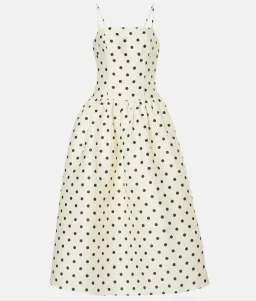 Self Portrait Polka-dot Taffetta Corset Dress Size 12 for rent on The Volte - image 6