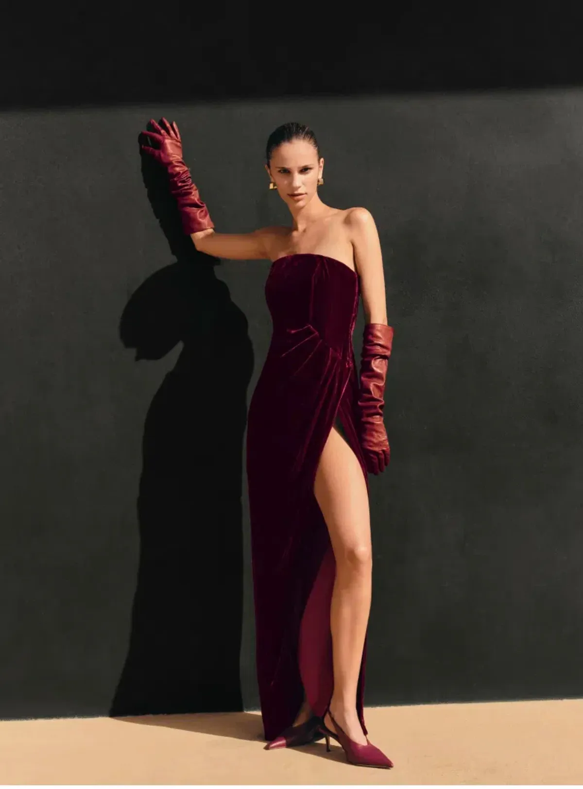 Viktoria & Woods Illustrious Dress in Sangria Size 8  - Image 6