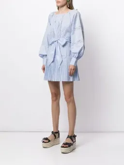 Alice McCall Blissful Song Mini Dress in Sky Blue Size S / AU 8 for rent on The Volte - image 3