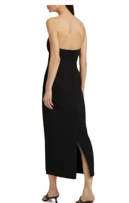 Acler Whitnell Bandeau Midi Black Dress Size AU 14 for rent on The Volte - image 3