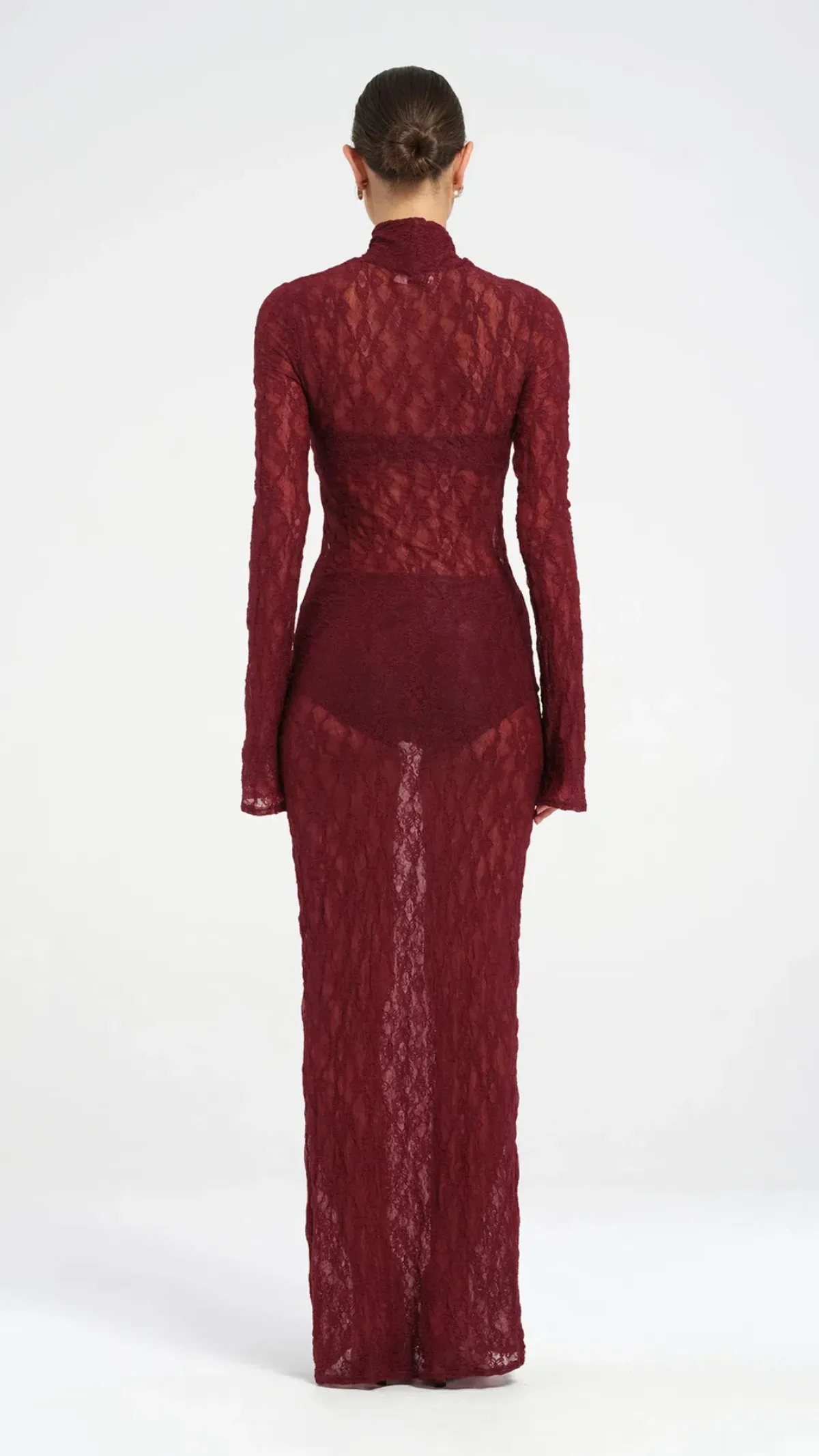 Benni Dante Maxi Dress in Maroon Size 8 - Image 3