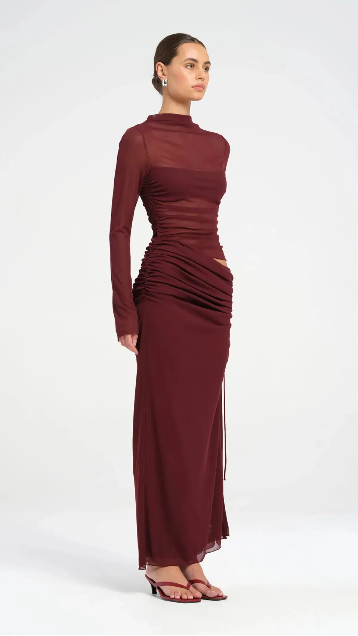 Benni Mable Maxi Dress in Plum Size 10 - Image 2