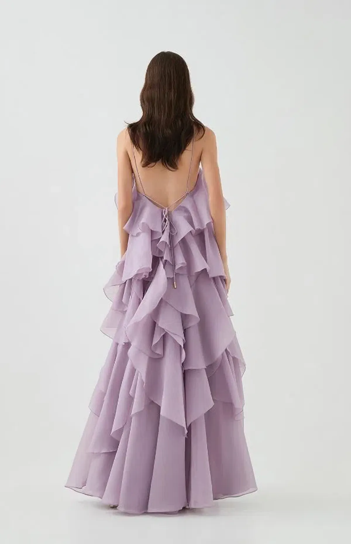 Aje Pandorea Layered Maxi Dress in Lilac Size 10 - Image 2