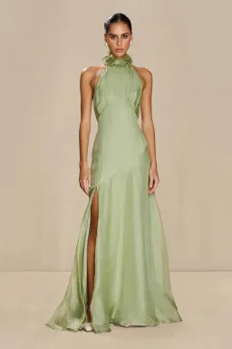 Sonya Moda Noelle Dress Maxi Green Moss Size AU 16 for rent on The Volte - image 1