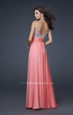 La Femme Pink Prom Dress Size 4 for rent on The Volte - image 2