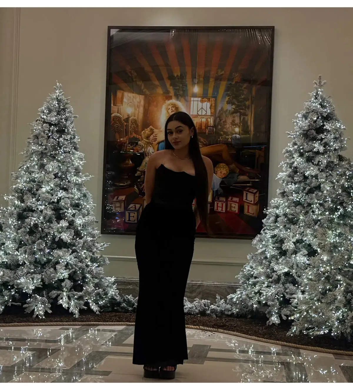 House Of CB Persephone Black Strapless Corset Maxi Dress Size M/10 - Image 3