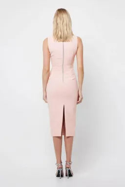 Mossman The Edge Of Glory Midi Dress in Blush Size 6 for rent on The Volte - image 3