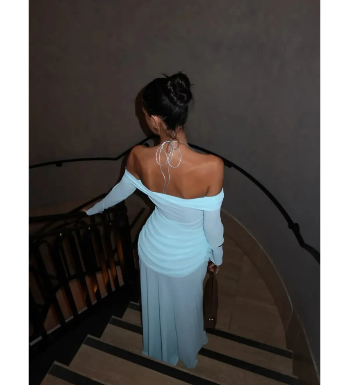 Natalie Rolt Emily Gown in Baby Blue Size 1 / AU 8 - Image 2