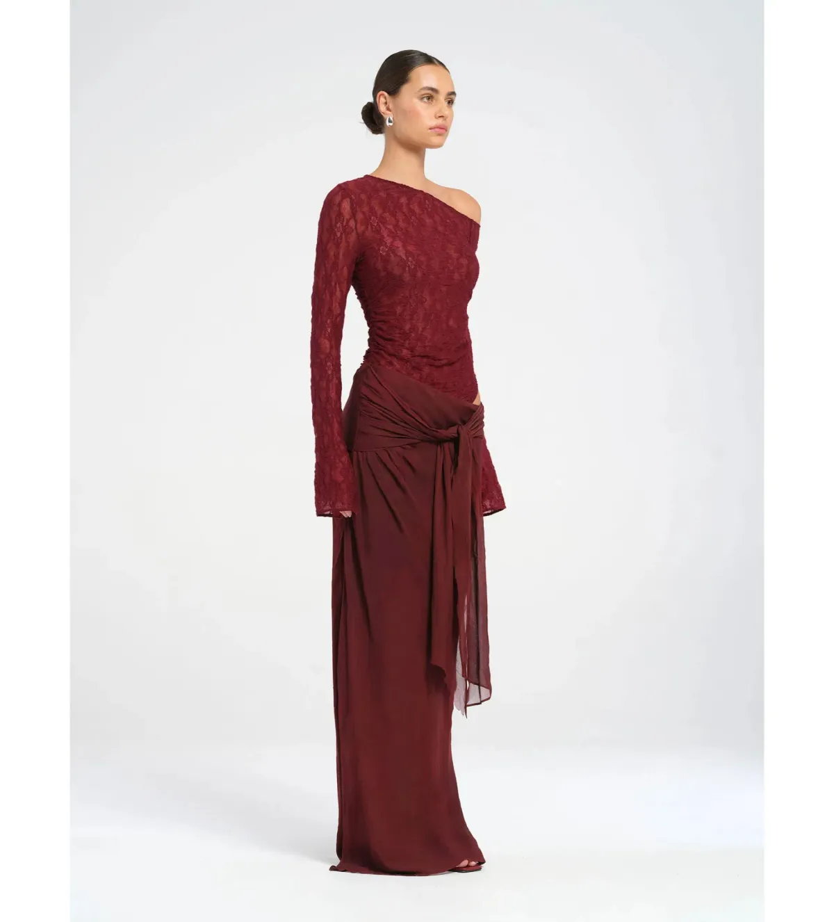 Benni Nova Maxi Dress in Maroon Size M/ AU 10 - Image 2