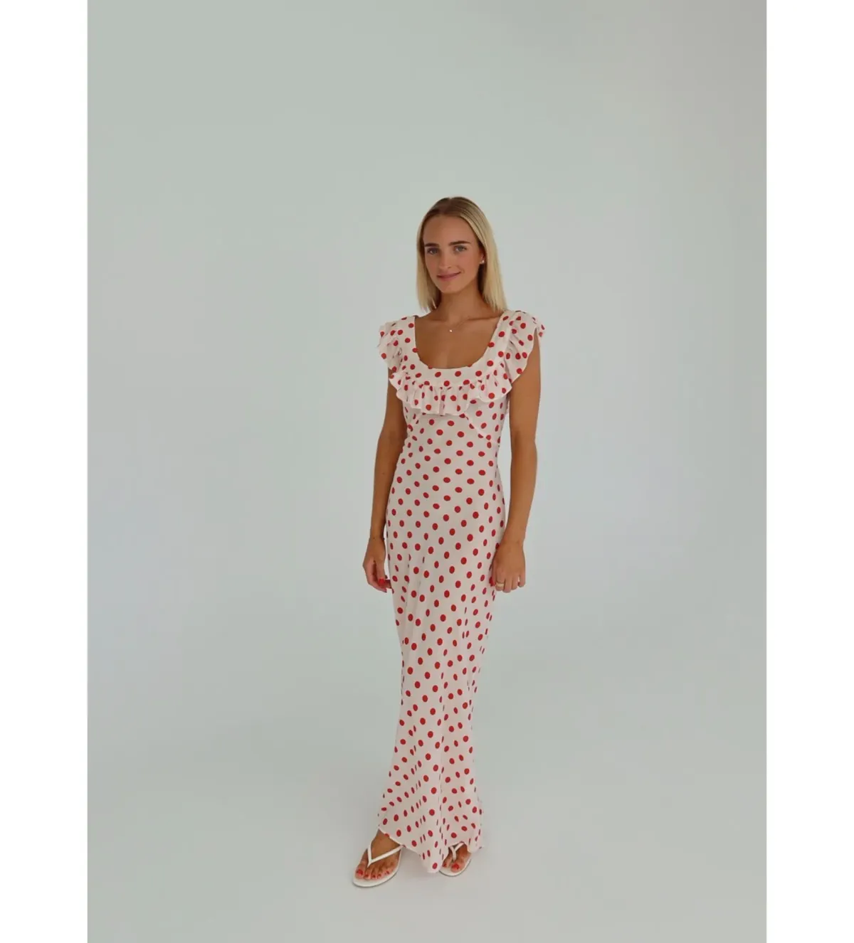Realisation Par The Claudia Maxi Dress Super Dot Size AU 6 - Image 3