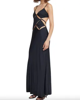 Bec & Bridge Diamond Days Strap Maxi Dress Black Size 10 for rent on The Volte - image 1