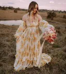 Rooh Collective Poppy Zephyr Maxi Dress Floral Size XL / AU 14 for rent on The Volte - image 1