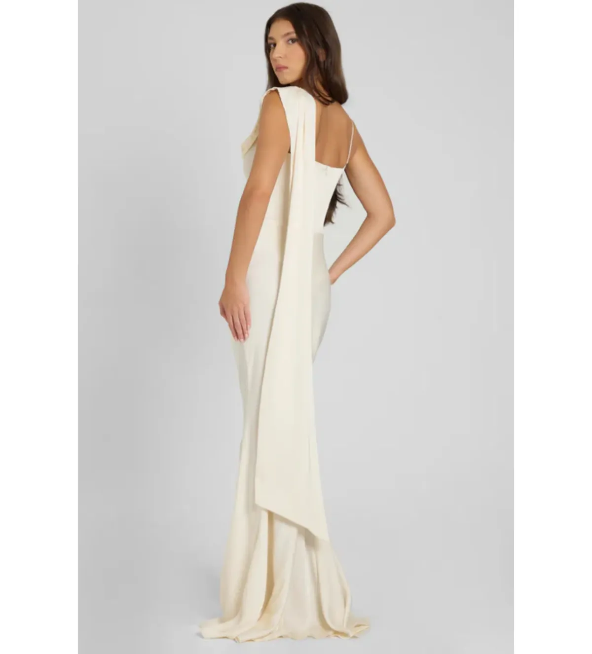 Leau Celine Maxi Dress Ivory Size XS/AU 6 - Image 3