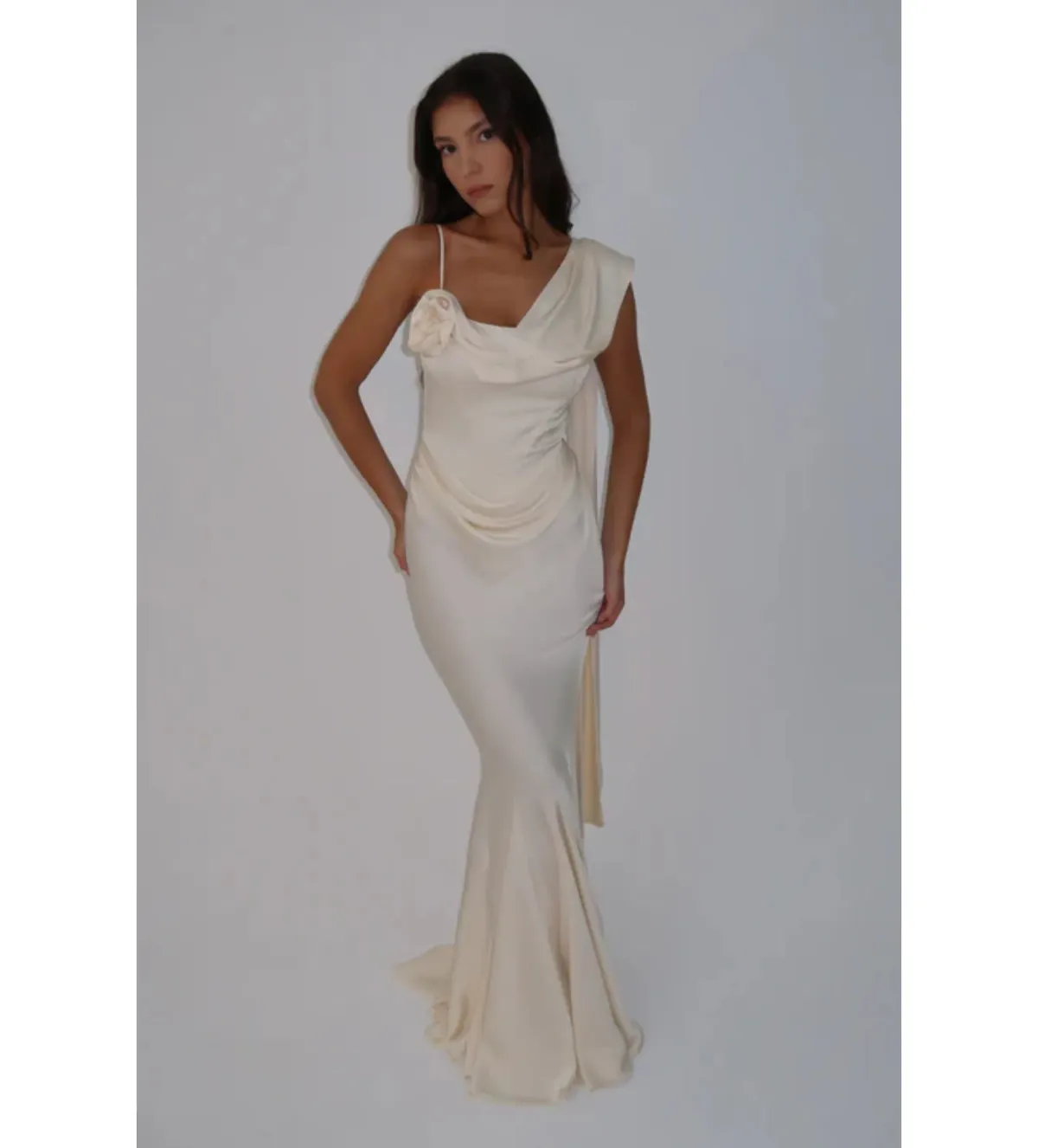 Leau Celine Maxi Dress Ivory Size XS/AU 6 - Image 2