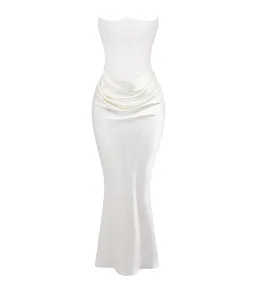 House of CB Persephone Corset Dress Ivory Size AU 10  for rent on The Volte - image 4