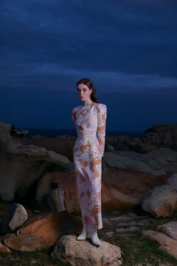 Justin Tong Hazel Maxi Dress Multi Size 14 for rent on The Volte - image 6