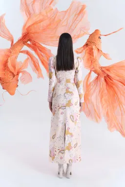 Justin Tong Hazel Maxi Dress Multi Size 14 for rent on The Volte - image 3