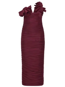 Rachel Gilbert Jensen Dress Merlot Size 12  for rent on The Volte - image 1