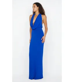Bec and Bridge Nessie Cowl Neck Maxi Dress in Ultramarine Blue Size M / AU 10 for rent on The Volte - image 2