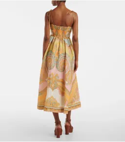 Zimmermann Maxine Picnic Midi Dress in Gold Paisley Size 1 / AU 10 for rent on The Volte - image 2