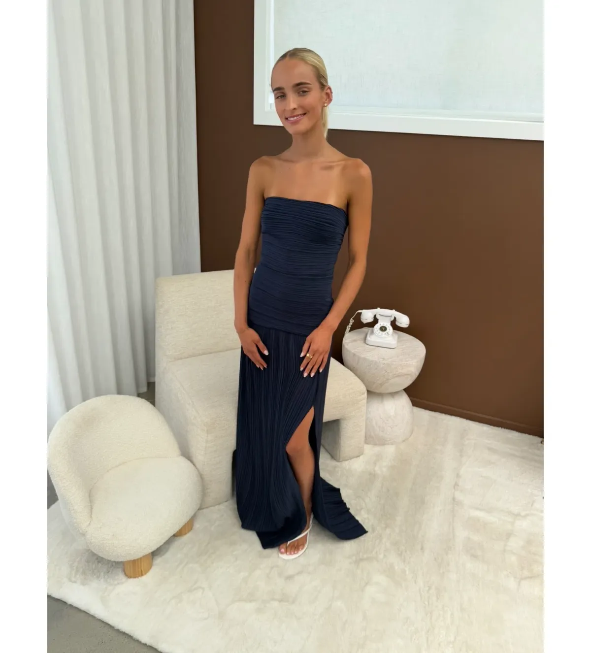 Manning Cartell Royal Debut Maxi Dress in Navy Size 8 - Image 1