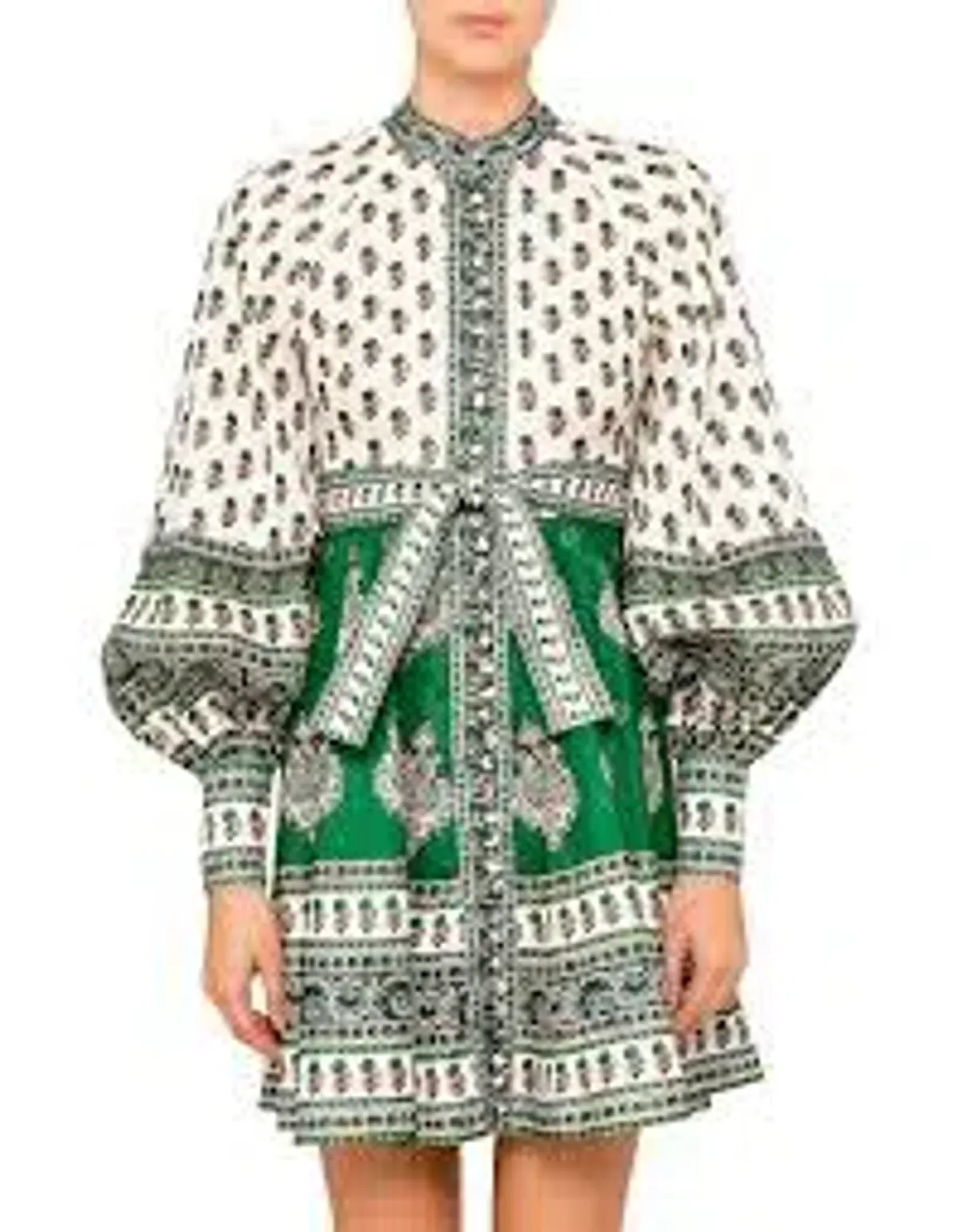 Zimmermann Amari Mini Dress Multi Print Size 10  - Image 2