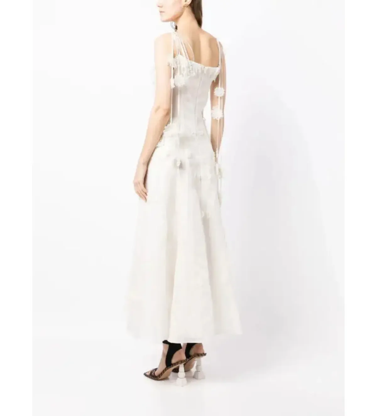 Rachel Gilbert Lorie Maxi Dress in Ivory Size 10 - Image 2