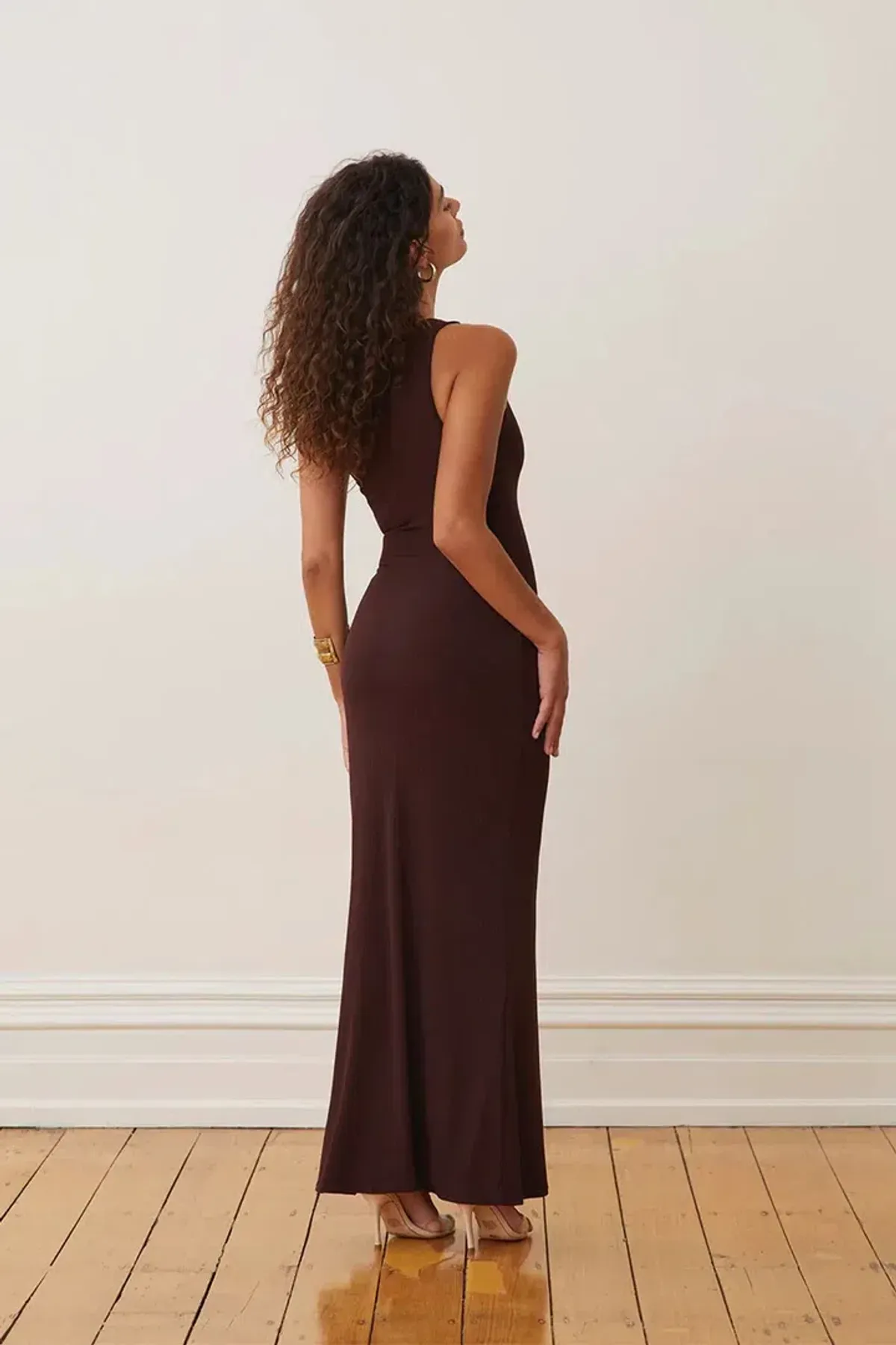 Arcina Ori Jada Dress Chocolate Size 6 - Image 2